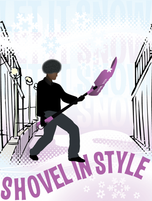 Shovel in Style (with Pantone Radiant Orchid...)